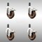 Service Caster 4 Inch 316SS High Temp Glass Filled Nylon 1-1/4 Inch Stem Caster Set Lock Brake SCC-SS316TTLEX20S414-GFNSHT-114-4 - alternate 1